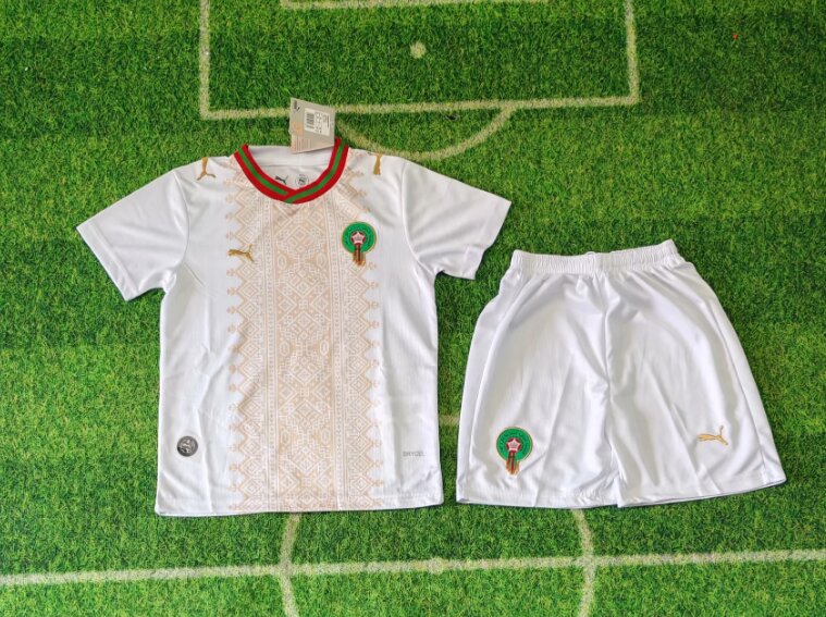 Kids-Morocco 2026 World Cup Away Soccer Jersey
